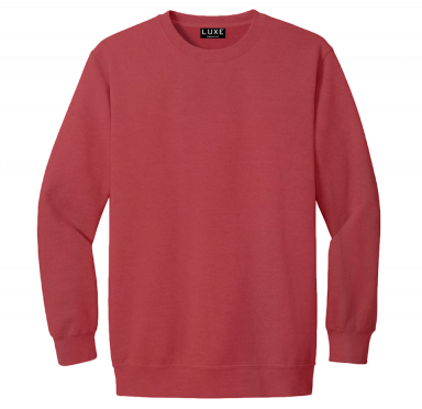 Adult Garment Dye Crewneck Chili (GDCN-100)